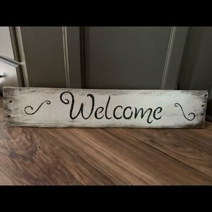 Handmade Welcome Sign